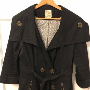 Tulle Black Trench Coat 🖤